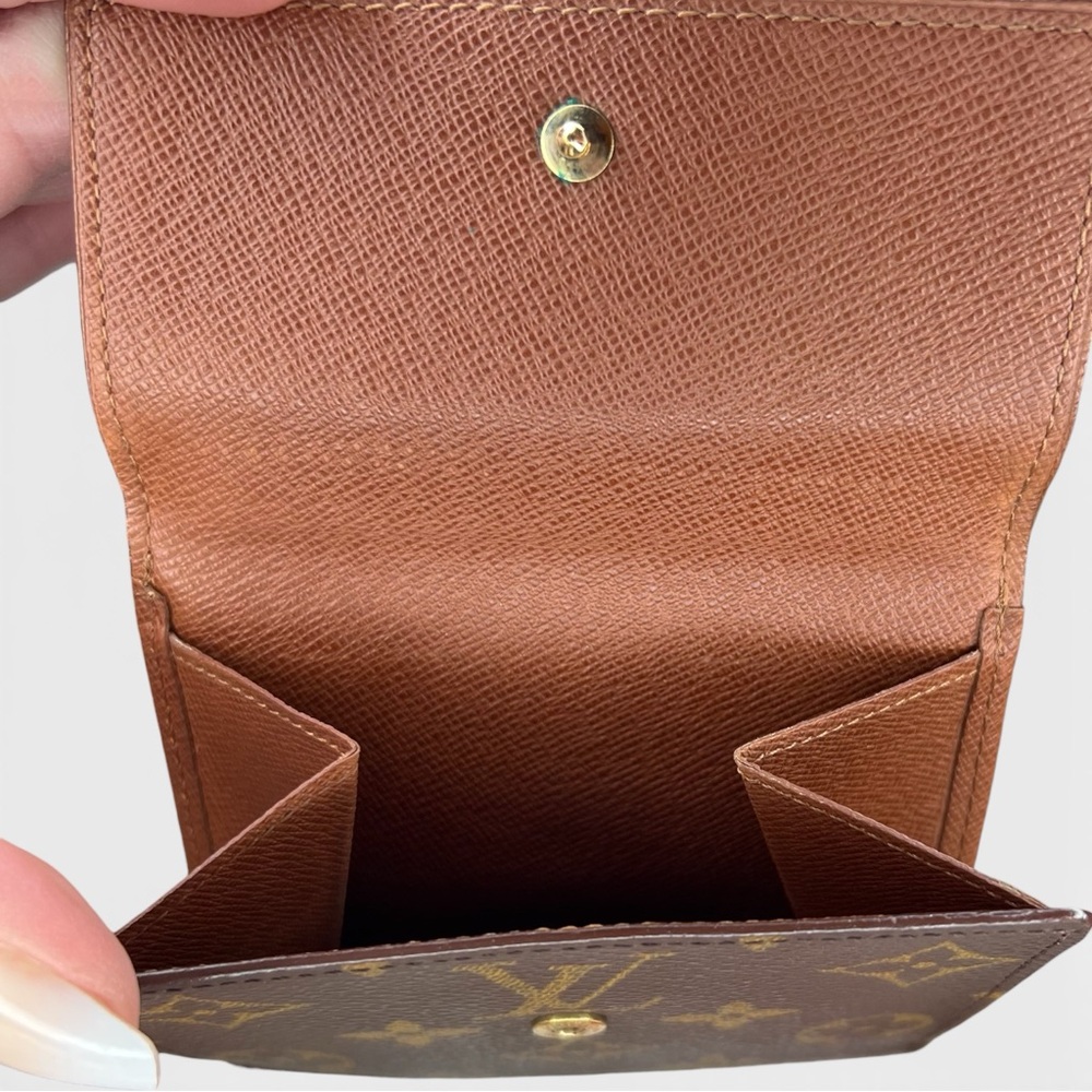 Authentic Louis Vuitton Monogram Elise double snap wallet LV compact card EUC - Picture 7 of 14